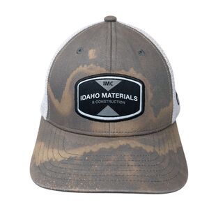IMC Idaho Material Construction Snapback Trucker Hat Gray OS Adjustable Mesh